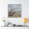 101419-337.jpg Vincent van Gogh's Fishing Boats on the Beach Standard Canvas