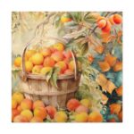 Peach Harvest Calendar  Standard Canvas - Image 2