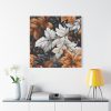 101419-347.jpg Winter Leaves Seamless Pattern Standard Canvas