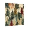 101419-360.jpg Christmas Trees Seamless Pattern Standard Canvas