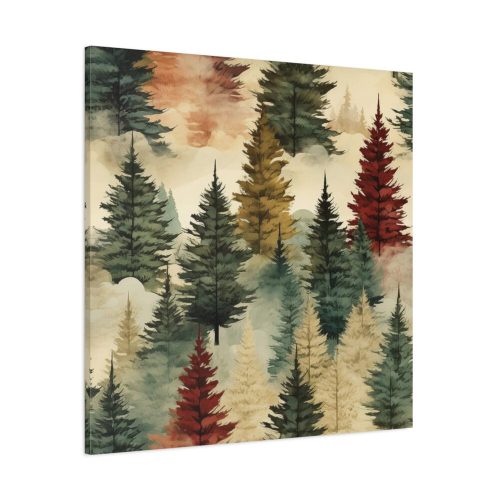 Christmas Trees Seamless Pattern Standard Canvas