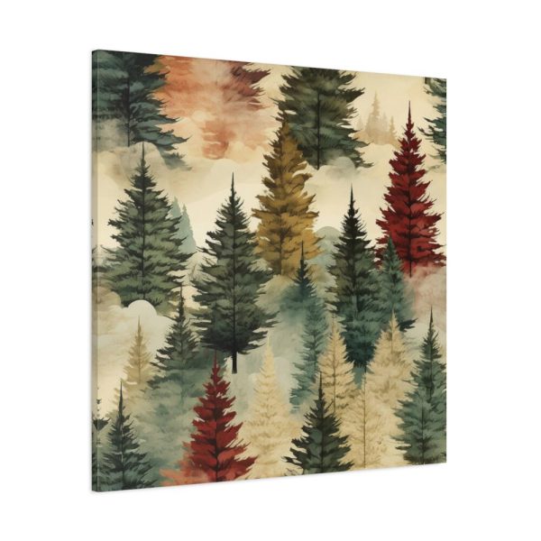 101419-360.jpg Christmas Trees Seamless Pattern Standard Canvas
