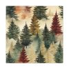 101419-361.jpg Christmas Trees Seamless Pattern Standard Canvas
