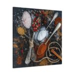 Different Spice, Seasonings in Spoon Standard Canvas