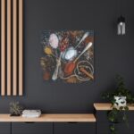 Different Spice, Seasonings in Spoon Standard Canvas - Image 4