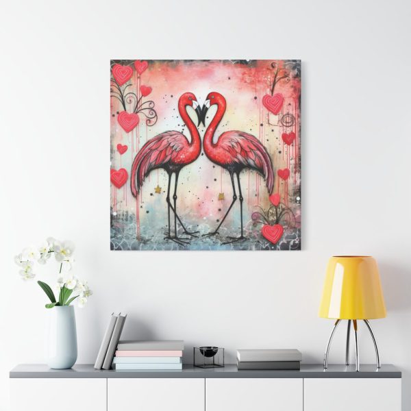 101419-387.jpg Valentine Flamingo Standard Canvas