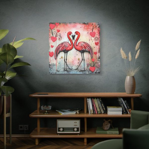 101419-389.jpg Valentine Flamingo Standard Canvas