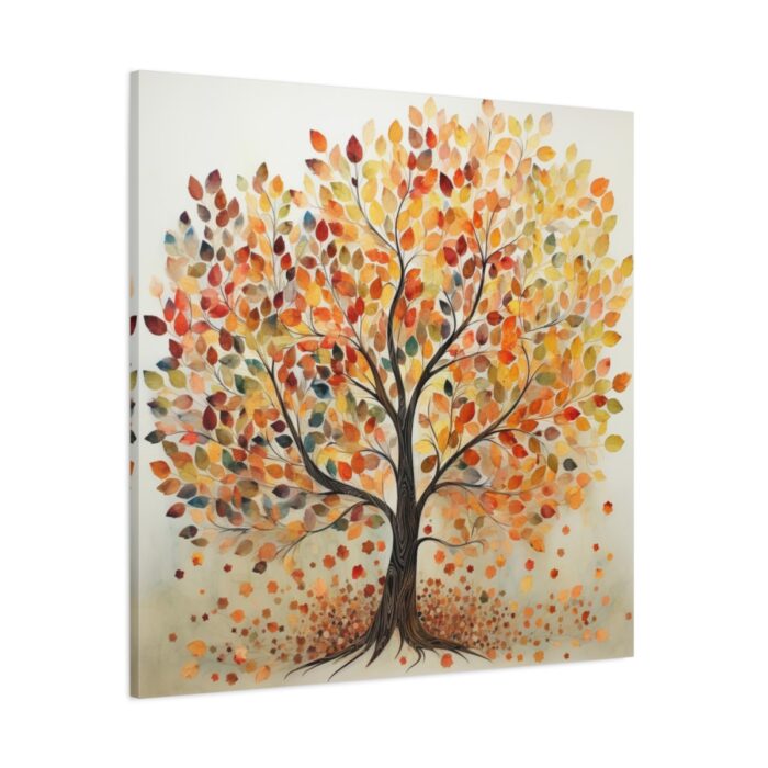 Autumn Leaves Tree Art Standard Canvas - Image 2