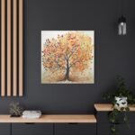 Autumn Leaves Tree Art Standard Canvas - Image 4