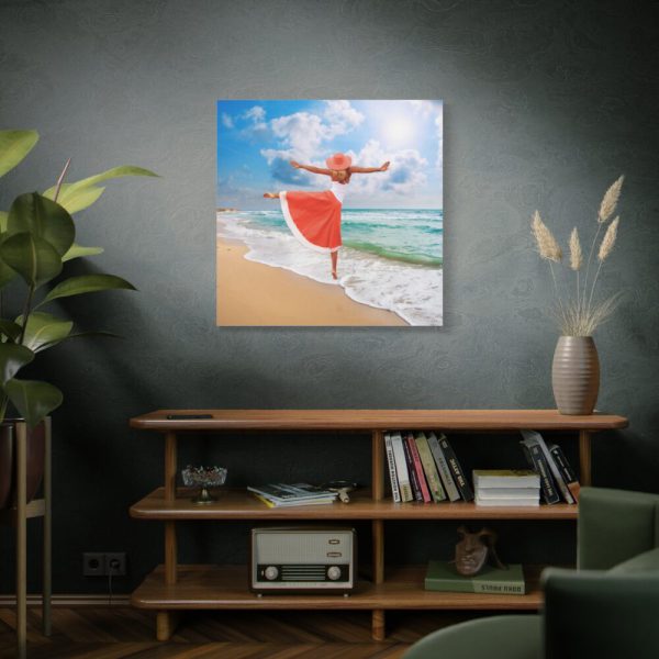 Woman Dance Beach Happy Standard Canvas