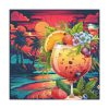 Tropical Drink Illustration Standard Canvas