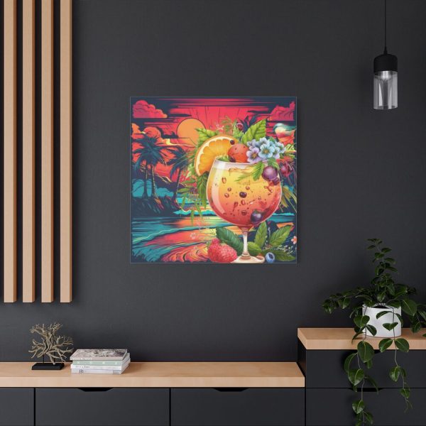 Tropical Drink Illustration Standard Canvas