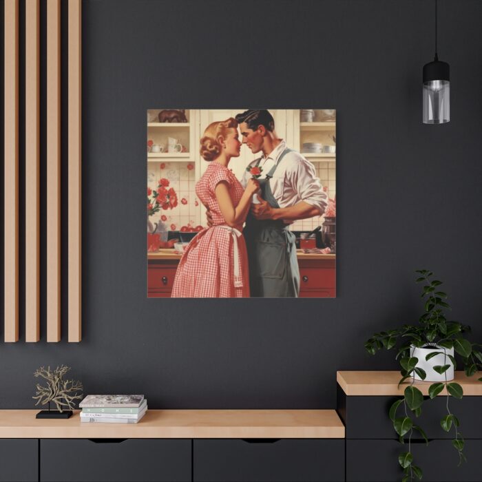 Retro Kitchen Romance Standard Canvas - Image 4