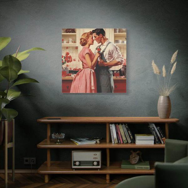 Retro Kitchen Romance Standard Canvas