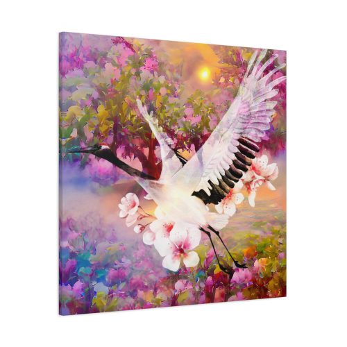 101419-5.jpg Magnificent Pink Pear Blossom Garden Standard Canvas
