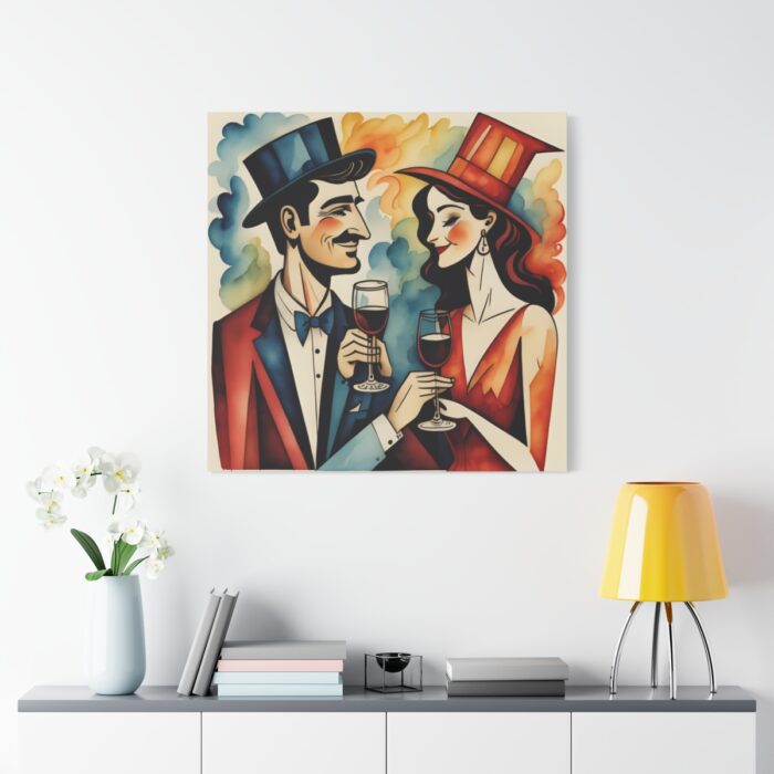 Couples in Picasso Style Standard Canvas - Image 3