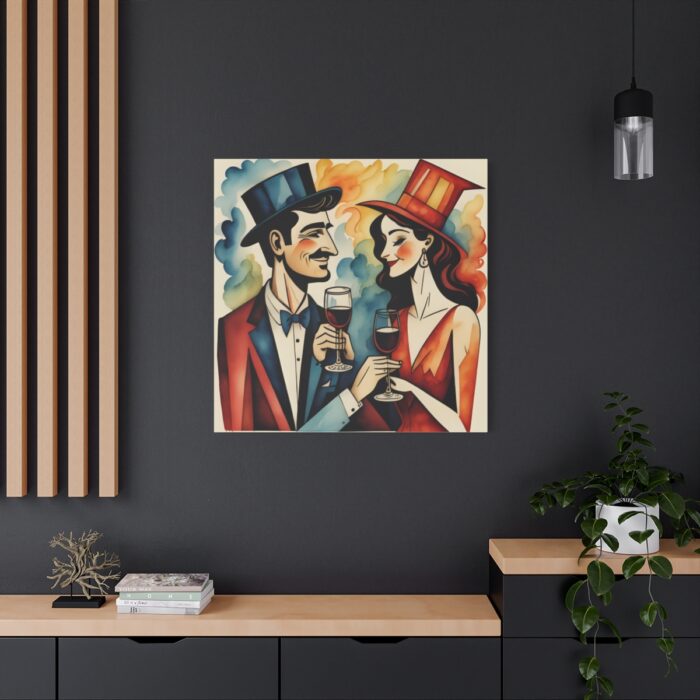 Couples in Picasso Style Standard Canvas - Image 4