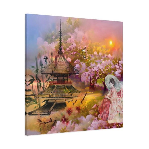 101419.jpg Nihon Kenchiku Within a Pink Flowers Standard Canvas