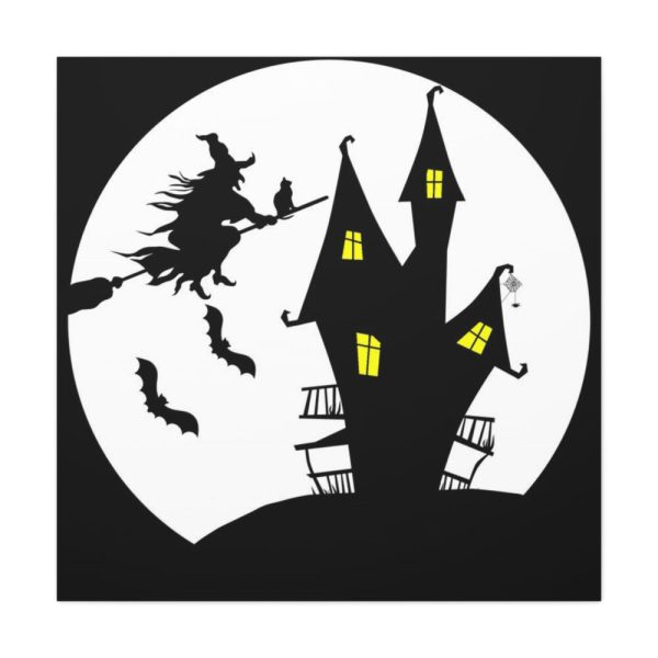 101419-61.jpg Witch Flying in Dark Standard Canvas