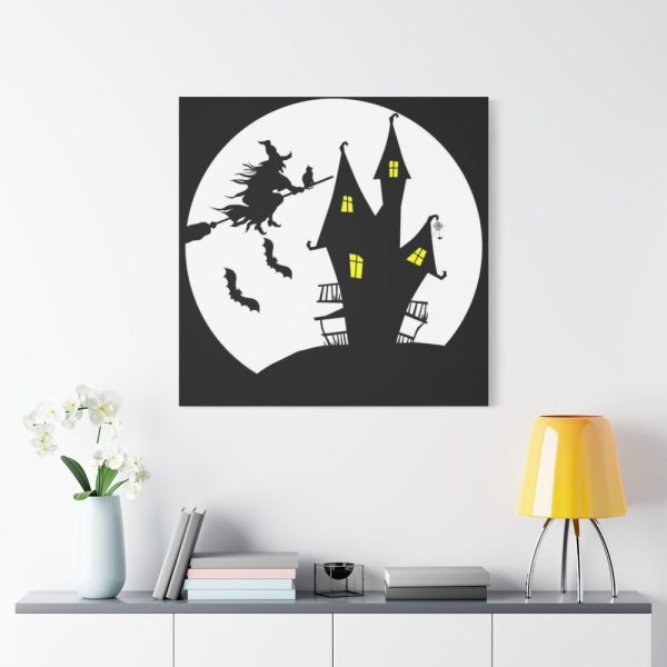 101419-62.jpg Witch Flying in Dark Standard Canvas