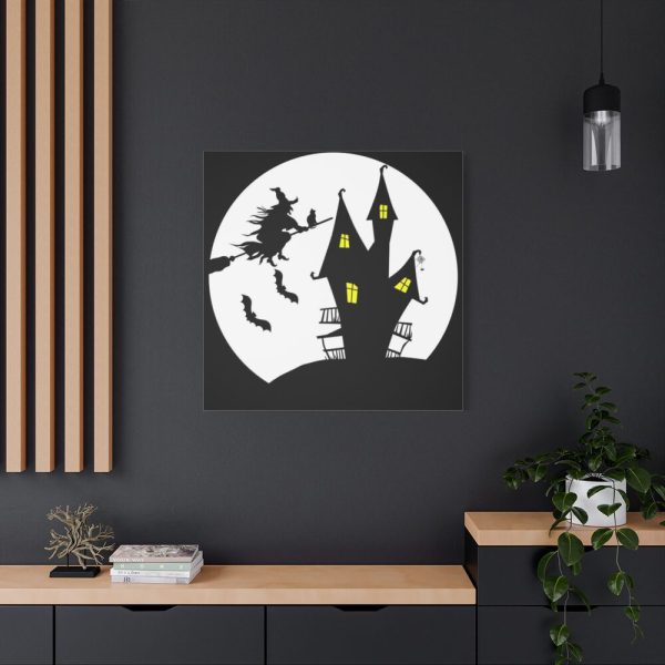 101419-63.jpg Witch Flying in Dark Standard Canvas