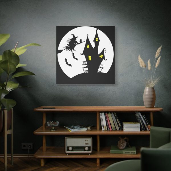 101419-64.jpg Witch Flying in Dark Standard Canvas