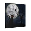 101419-65.jpg Cat and Full Moon Standard Canvas