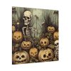 101419-80.jpg Halloween Pumpkins And Skeletons Standard Canvas