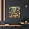 101419-83.jpg Halloween Pumpkins And Skeletons Standard Canvas