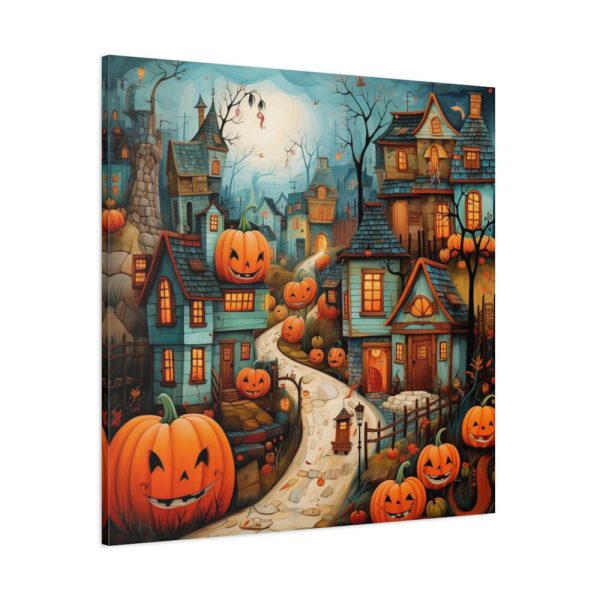101419-85.jpg Halloween Jack-o-Lantern Village Standard Canvas