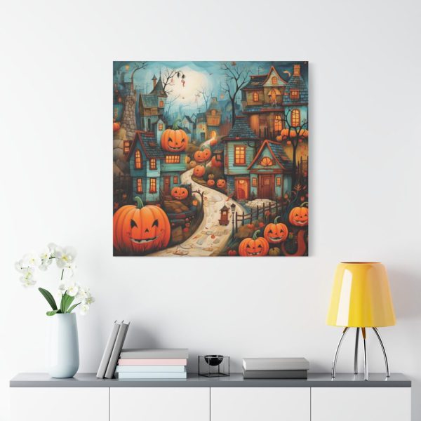 101419-87.jpg Halloween Jack-o-Lantern Village Standard Canvas