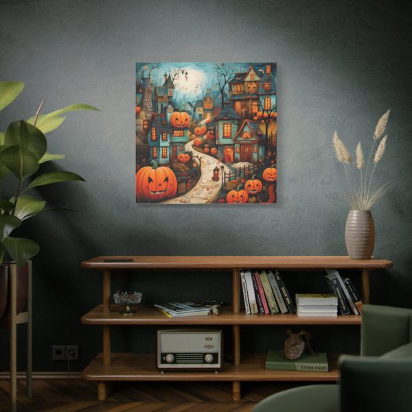 101419-89.jpg Halloween Jack-o-Lantern Village Standard Canvas