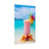 101828-2.jpg Tropical Colorful Drink on the White Sand Beach Poster