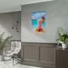 101847-4.jpg Tropical Colorful Drink on the White Sand Beach Poster