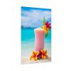 101848-2.jpg Tropical Colorful Drink on the White Sand Beach Poster