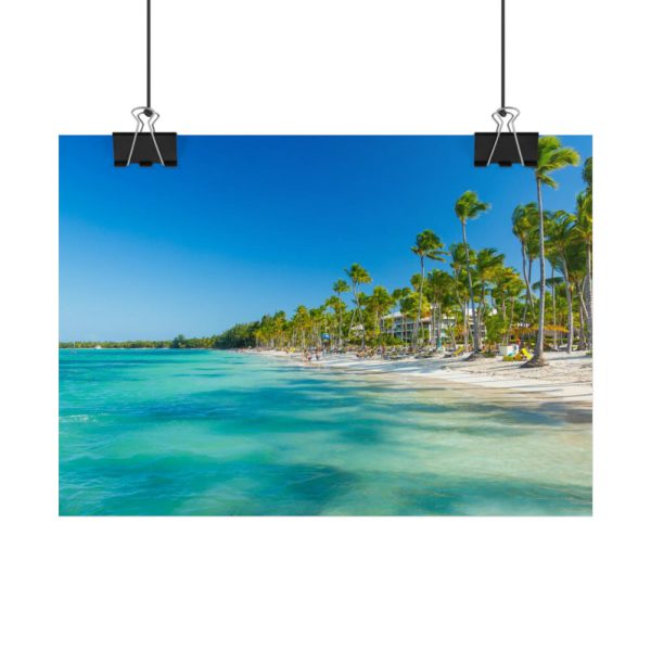 101857-11.jpg Palm Trees On The Beach Poster