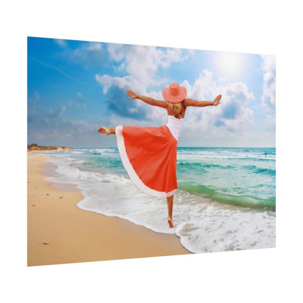 101857-7.jpg Woman Dance Beach Happy Poster