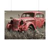 101875-1.jpg Car Vintage Red Rusty Poster