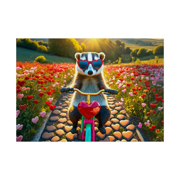 101875-130.jpg Animal on Bicycle Poster