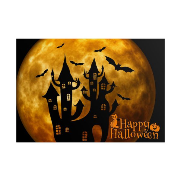 101875-145.jpg Halloween Castle Weird Surreal Atmosphere Poster