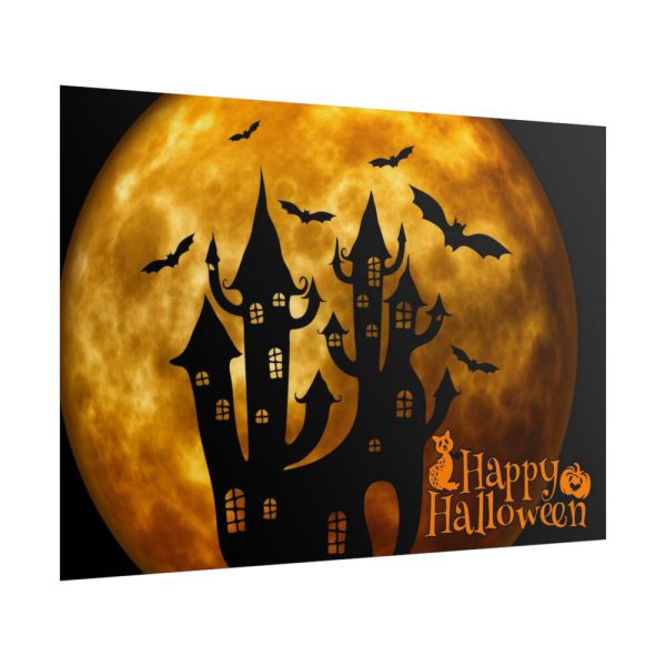101875-147.jpg Halloween Castle Weird Surreal Atmosphere Poster