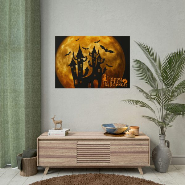 101875-148.jpg Halloween Castle Weird Surreal Atmosphere Poster