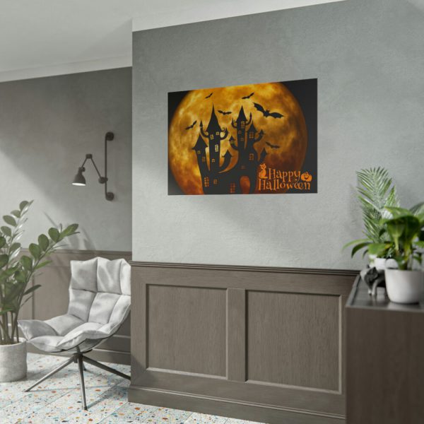 101875-149.jpg Halloween Castle Weird Surreal Atmosphere Poster