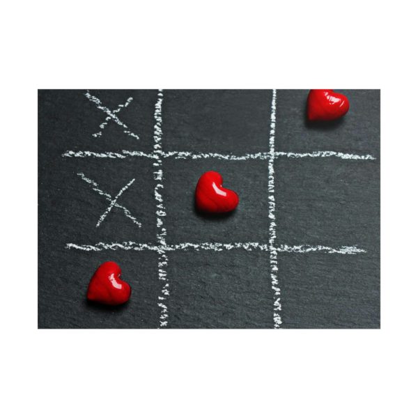 101875-15.jpg Tic Tac Toe Love Heart Poster