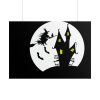 Witch Flying in Dark Poster