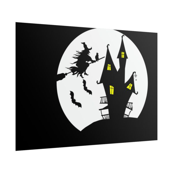 Witch Flying in Dark Poster