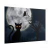 101875-167.jpg Cat and Full Moon Poster