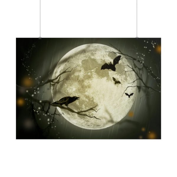 101875-176.jpg Full Moon on Halloween Poster
