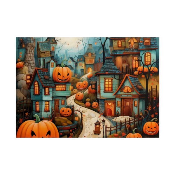 101875-180.jpg Halloween Jack-o-Lantern Village Poster