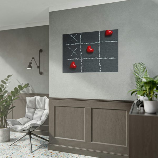 101875-19.jpg Tic Tac Toe Love Heart Poster